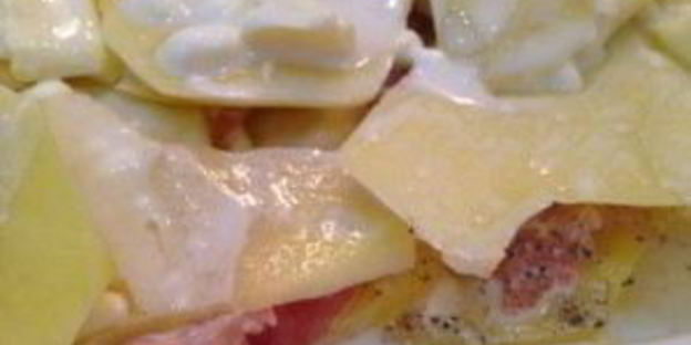 картофельная лазанья с фаршем