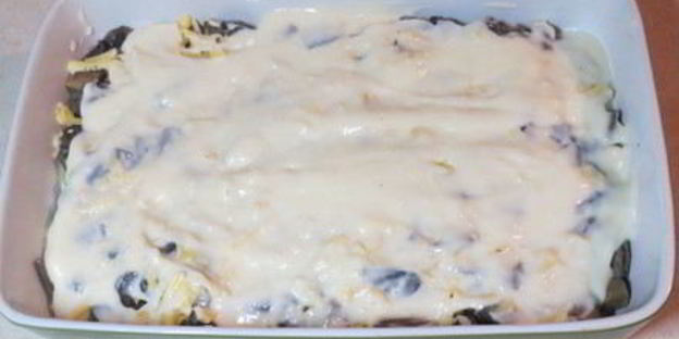 картофельная лазанья с грибами