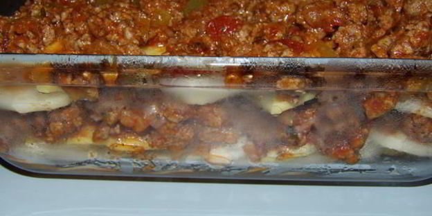 картофельная лазанья