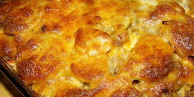 картофельная лазанья