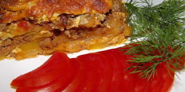 картофельная лазанья