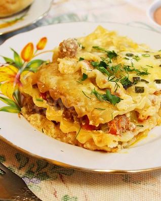Классическая лазанья болоньезе