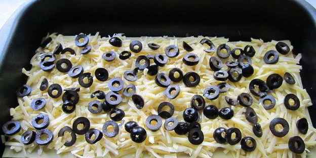 лазанья грибная