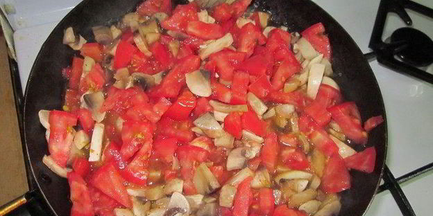 лазанья грибная