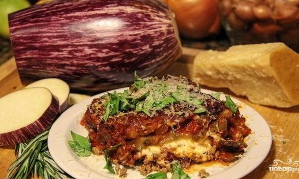 Рецепт лазаний с баклажанами и грибами