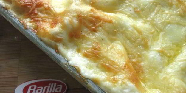 лазанья с брокколи, брюссельской капустой и грибами для гарфилда