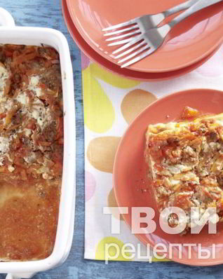 Лазанья с фаршем