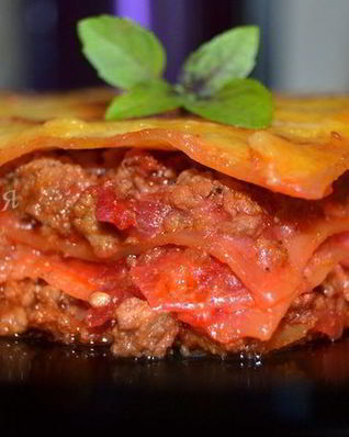 Лазанья с гламурным соусом