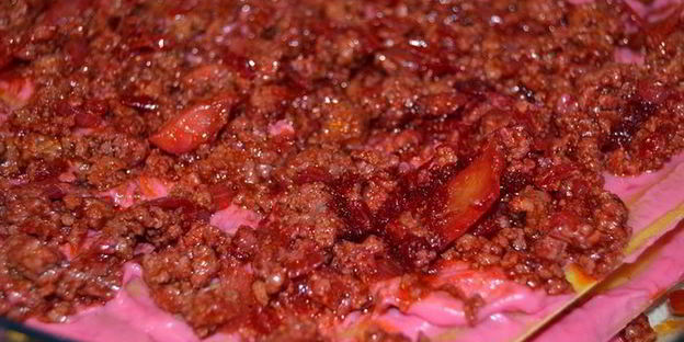 лазанья с гламурным соусом