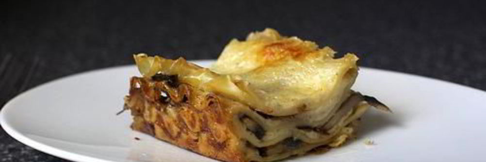 Лазанья с грибами