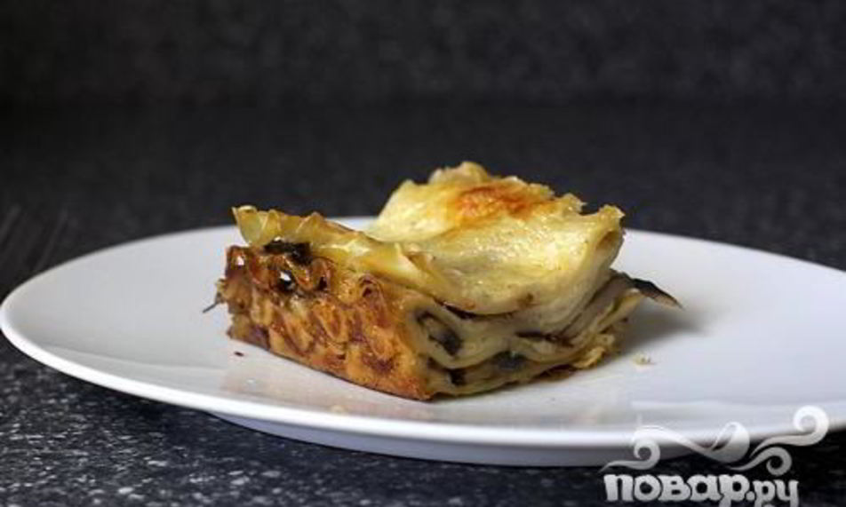 Рецепт лазаний с грибами