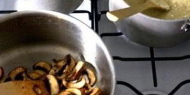 лазанья с грибами