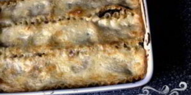 лазанья с грибами