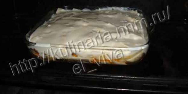 лазанья с курицей и грибами