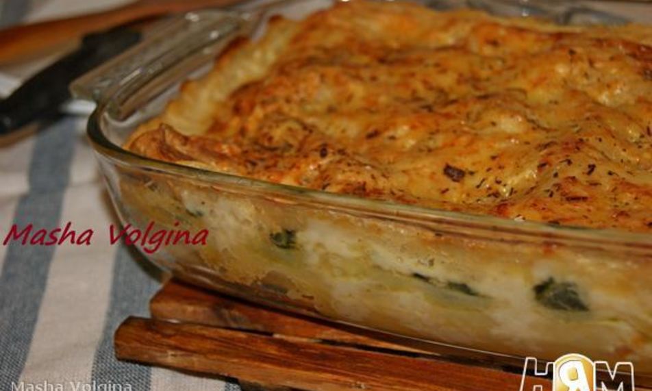Рецепт лазаний с курицей и шпинатом