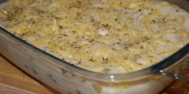 лазанья с курицей и шпинатом