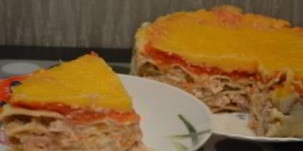 лазанья с курицей в мультиварке