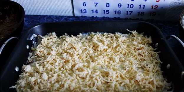 лазанья с лавашом