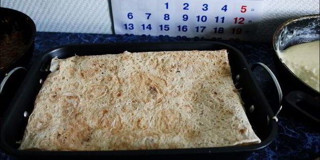 лазанья с лавашом