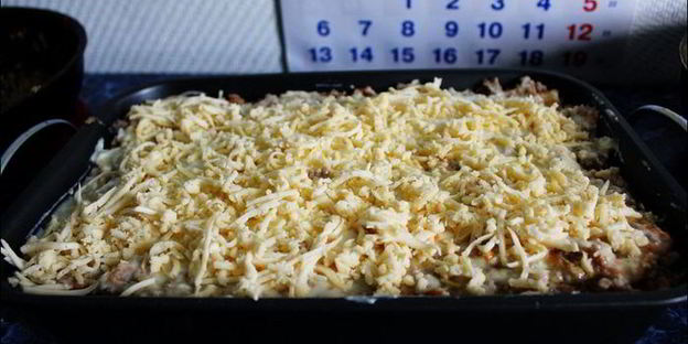 лазанья с лавашом