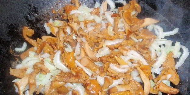 лазанья с лисичками и сельдереем