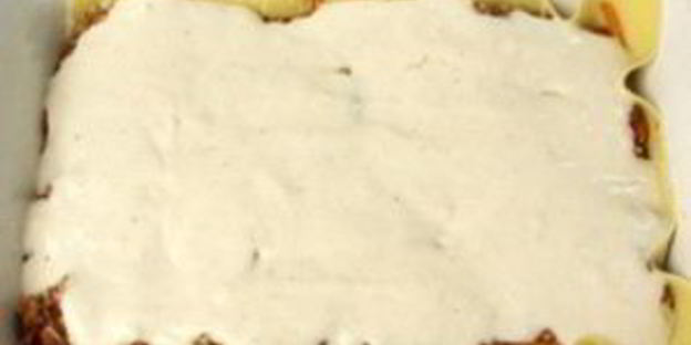 лазанья с овощами и фаршем