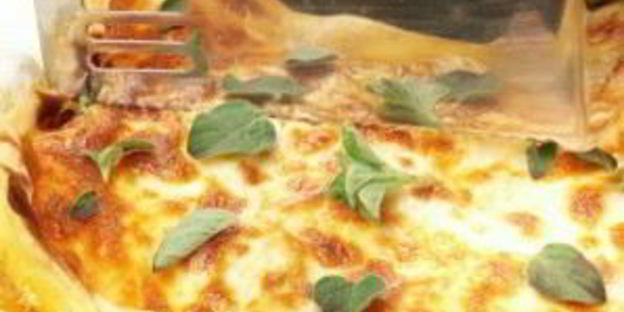 лазанья с овощами и фаршем