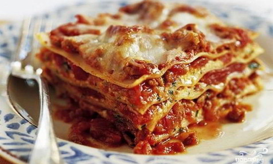 Рецепт лазаний с овощами с сыром