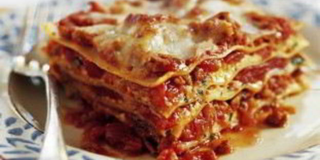 лазанья с овощами с сыром