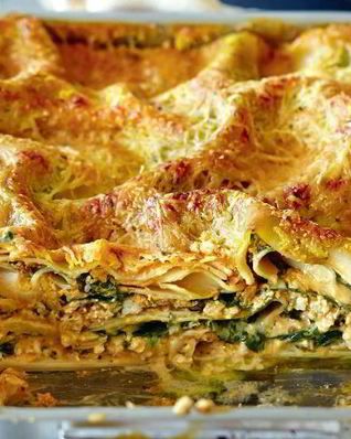 Лазанья с соусом из тыквы