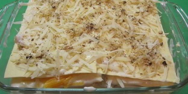 лазанья с тыквой