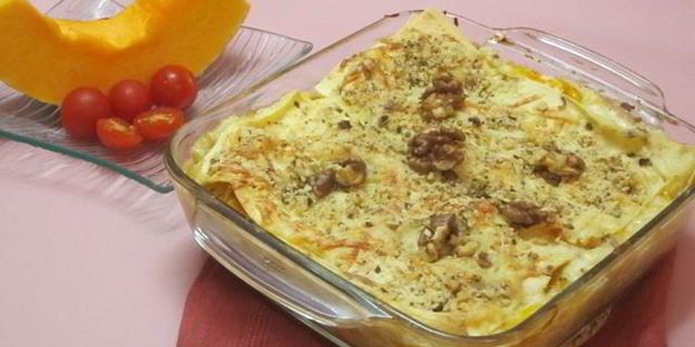 лазанья с тыквой