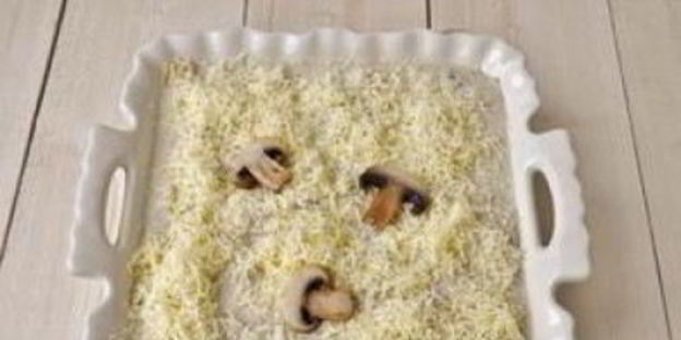 лазанья с ветчиной и сыром