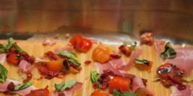 лазанья с ветчиной