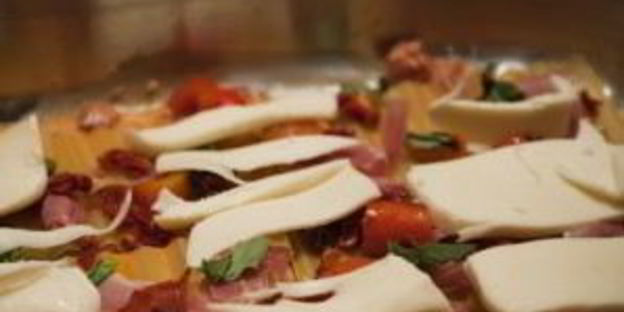 лазанья с ветчиной