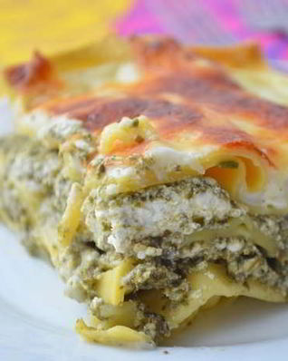 Лазанья со шпинатом