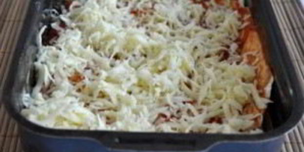 ленивая лазанья из лаваша