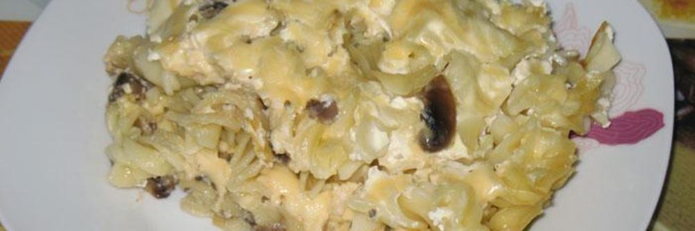 Ленивая лазанья с шампиньонами