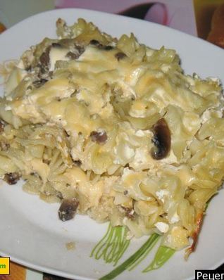 Ленивая лазанья с шампиньонами