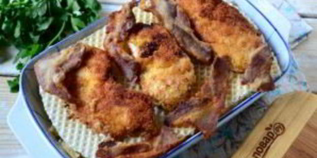 вафельная лазанья с курицей