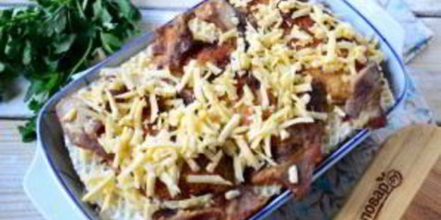 вафельная лазанья с курицей