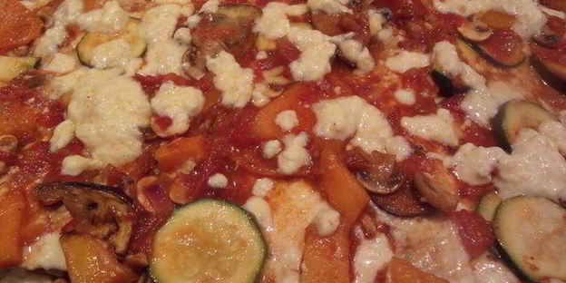 запеченная овощная лазанья с соусом бешамель