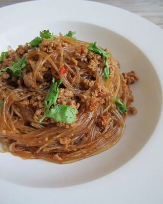 Ма йи шанг шу — стеклянная лапша с мясом