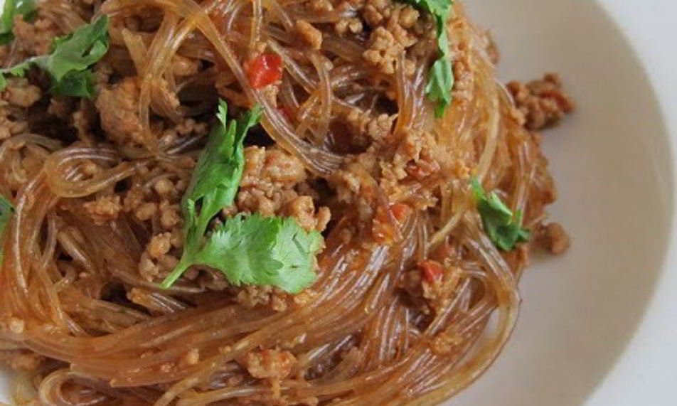 Рецепт мы йи шанг шу — стеклянной лапши с мясом