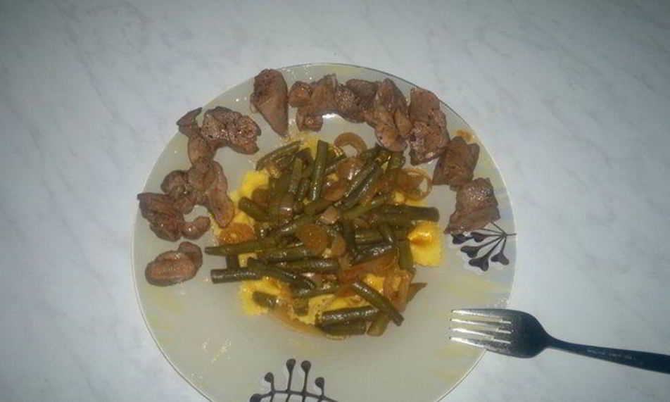 Рецепт бедра индейки и макароны со стручковой фасолью