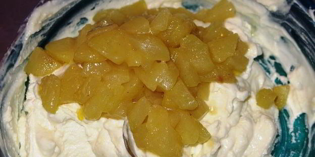 блинные каннеллони с пьяной грушей