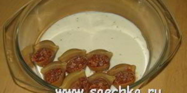 фаршированные макароны