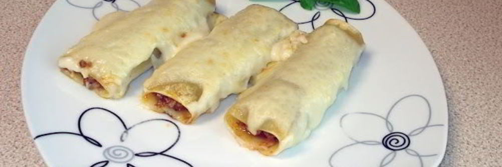 Каннеллони под соусом Бешамель