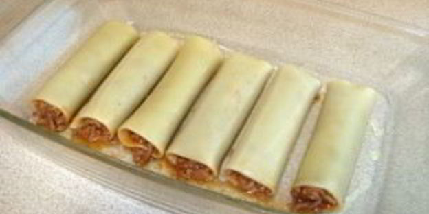 каннеллони под соусом бешамель