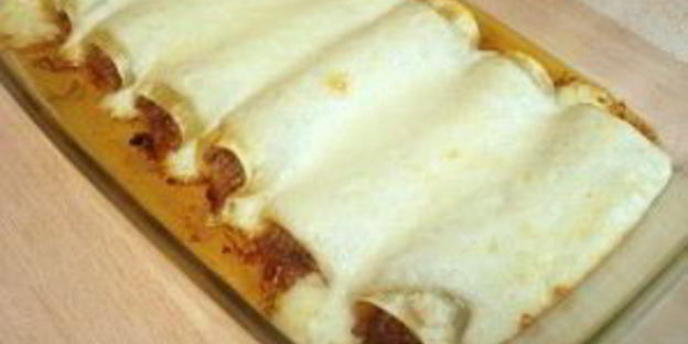 каннеллони под соусом бешамель